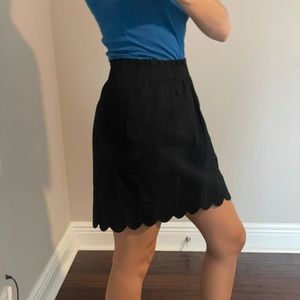 J. Crew Scalloped Hem skirt